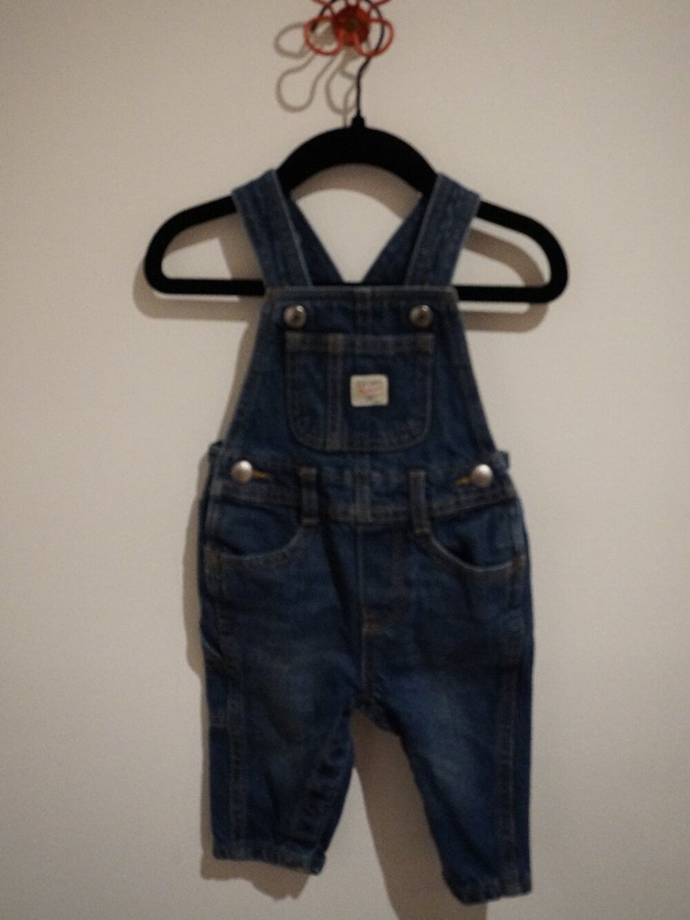 Old Navy Workwear Overalls 3-6M Inseam Snaps